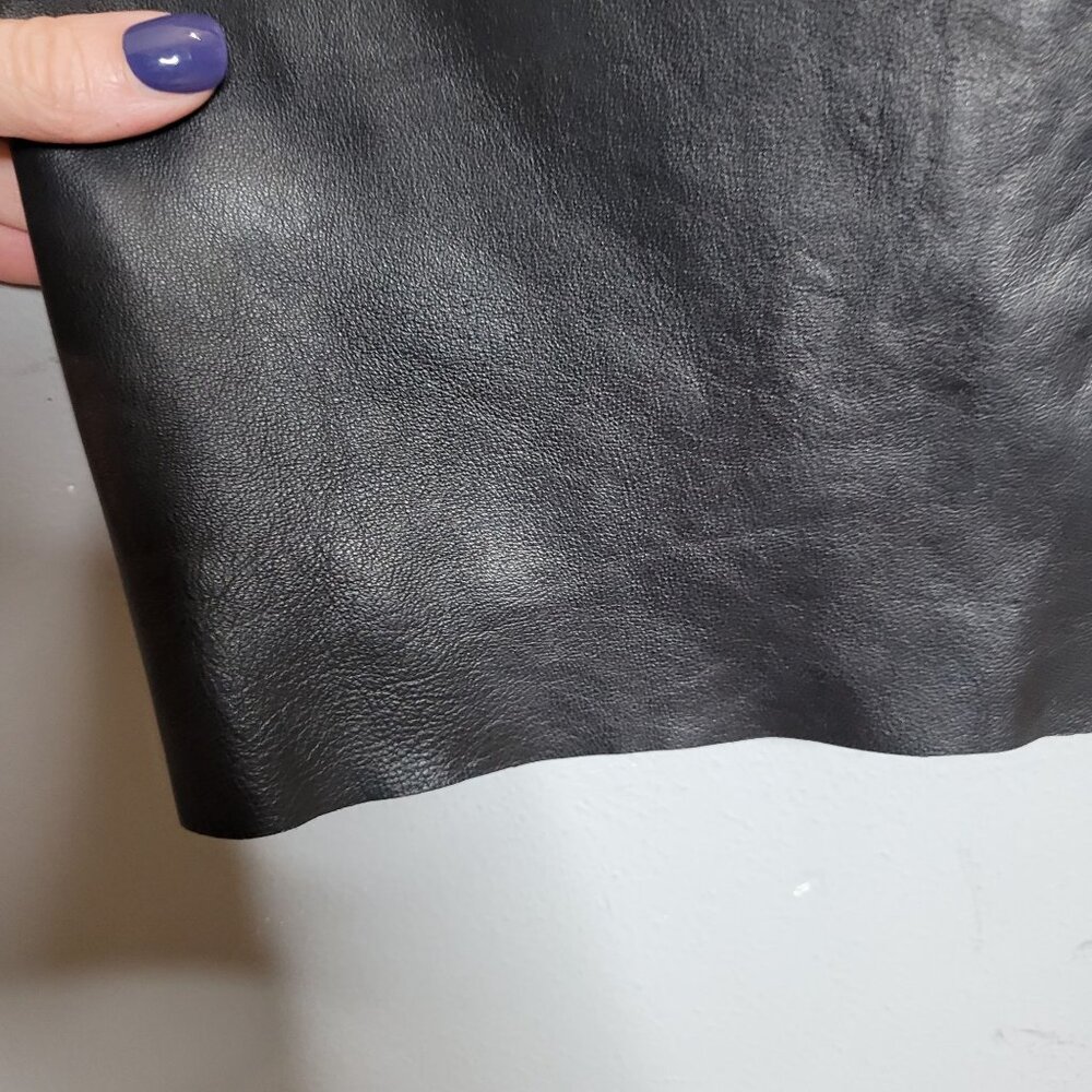 Vintage Womens 8 Black Buttery Soft Leather Flared Pants Lined Y2K‎ - Picture 5 of 9